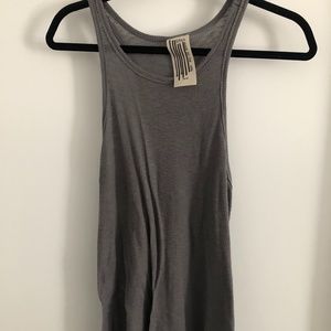 Free People Gray Sleeveless Tank Top, Size M